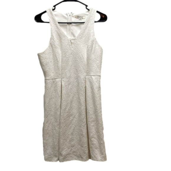 Francesca’s white sleevless pleated casual semi formal dress size medium - Picture 1 of 9